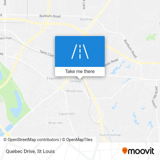 Mapa de Quebec Drive