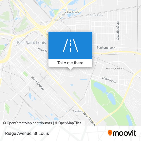 Mapa de Ridge Avenue