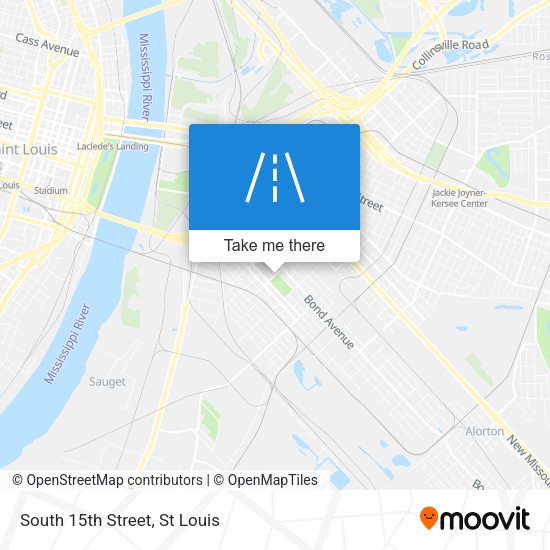Mapa de South 15th Street