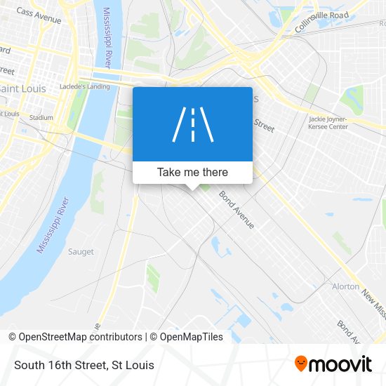 Mapa de South 16th Street