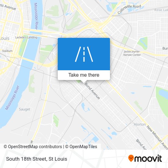 Mapa de South 18th Street