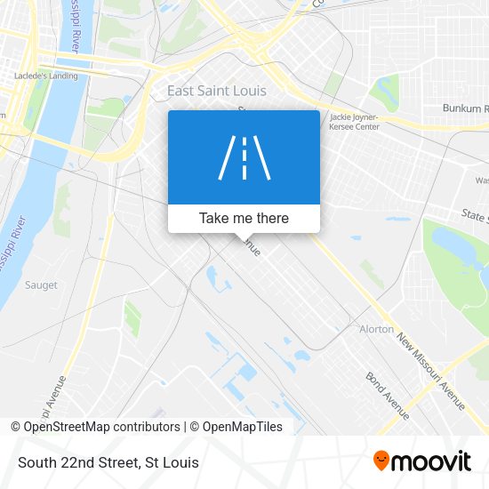 Mapa de South 22nd Street