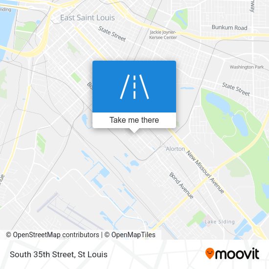 South 35th Street map