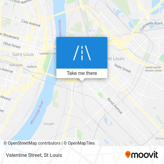 Mapa de Valentine Street