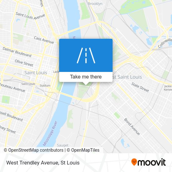 West Trendley Avenue map