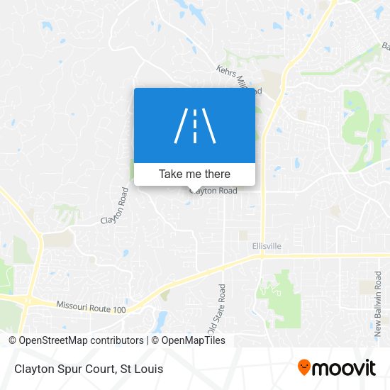 Mapa de Clayton Spur Court