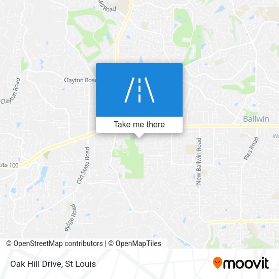 Mapa de Oak Hill Drive