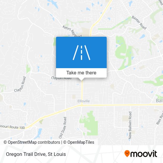 Oregon Trail Drive map