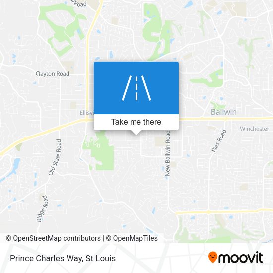 Prince Charles Way map
