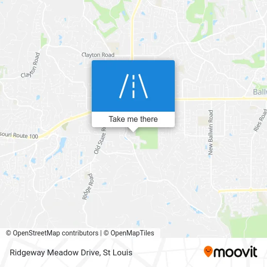 Ridgeway Meadow Drive map