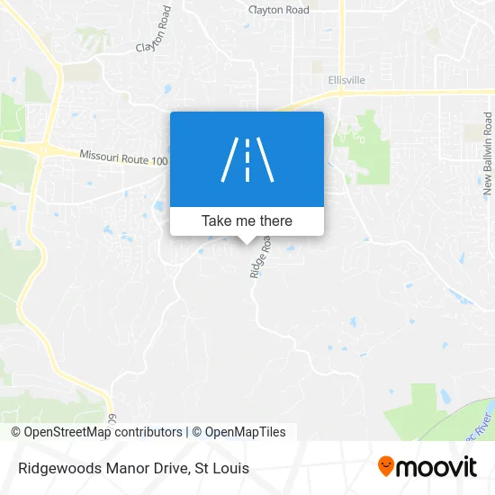 Ridgewoods Manor Drive map