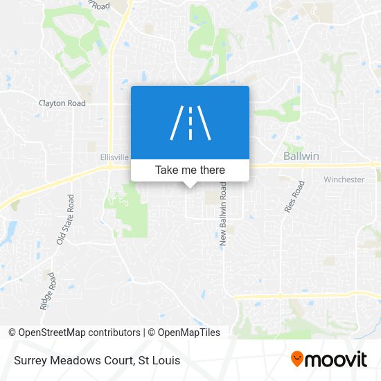 Mapa de Surrey Meadows Court