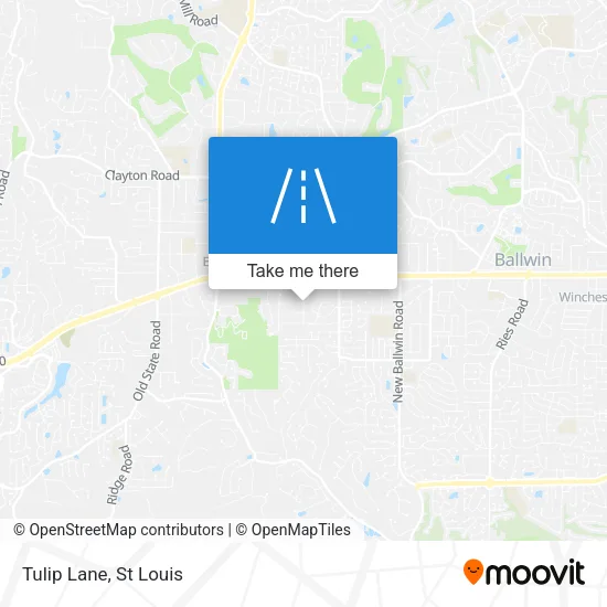Tulip Lane map