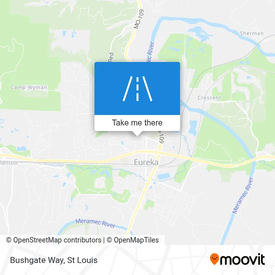 Bushgate Way map