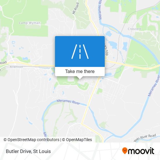 Butler Drive map