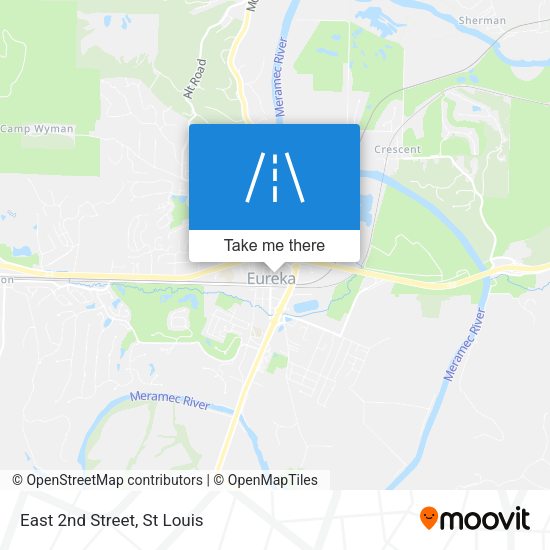 Mapa de East 2nd Street