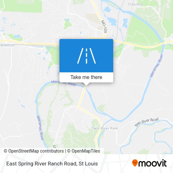 East Spring River Ranch Road map