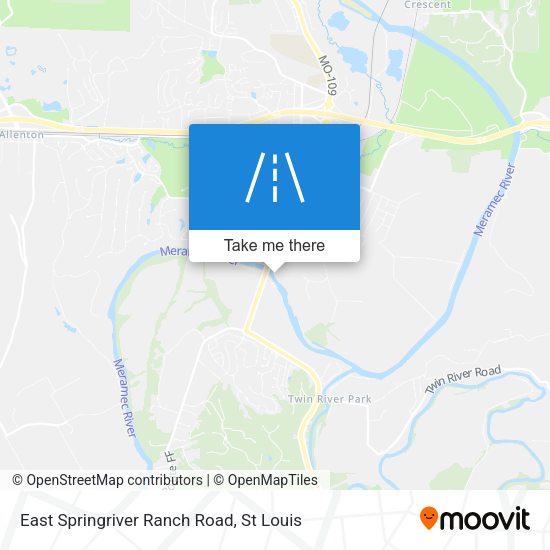 East Springriver Ranch Road map