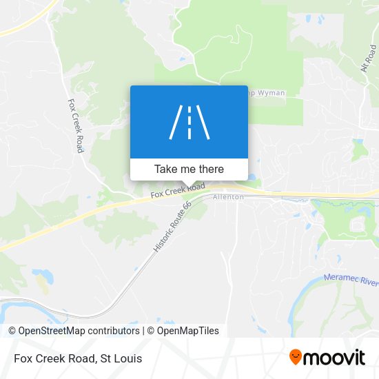 Mapa de Fox Creek Road