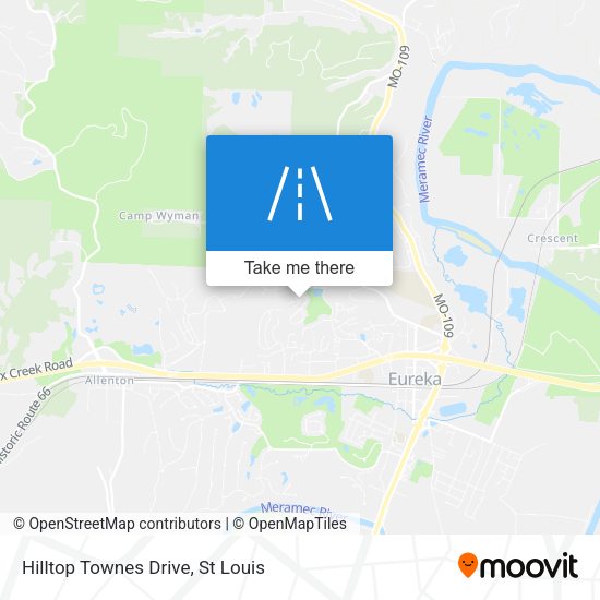 Mapa de Hilltop Townes Drive