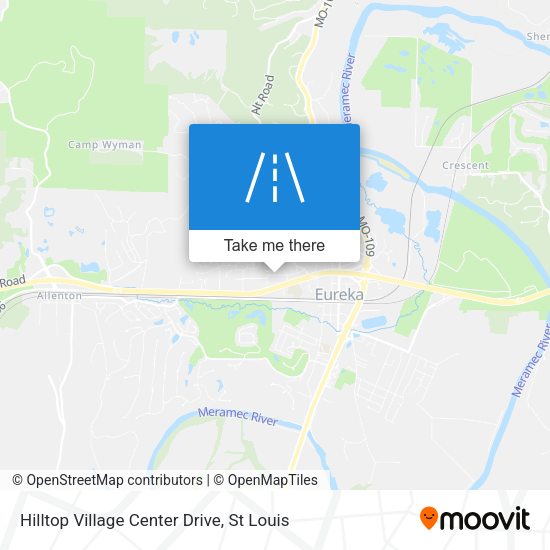 Mapa de Hilltop Village Center Drive