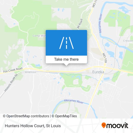 Hunters Hollow Court map