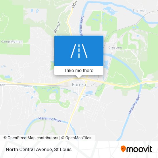 North Central Avenue map