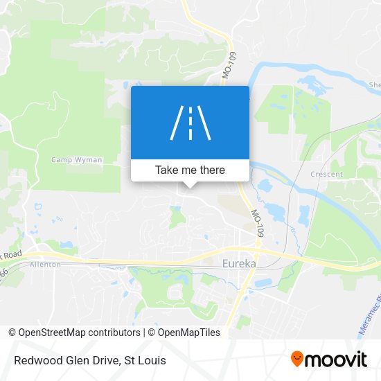 Redwood Glen Drive map