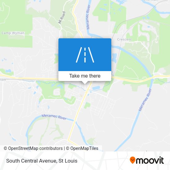 South Central Avenue map