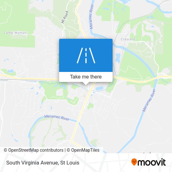 South Virginia Avenue map