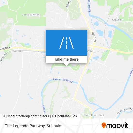 The Legends Parkway map