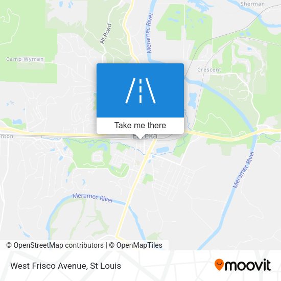 West Frisco Avenue map