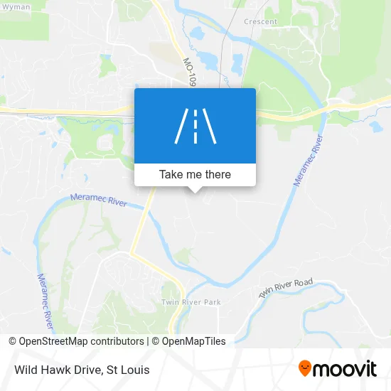 Wild Hawk Drive map