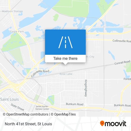Mapa de North 41st Street