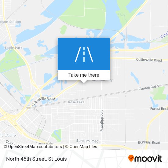 Mapa de North 45th Street