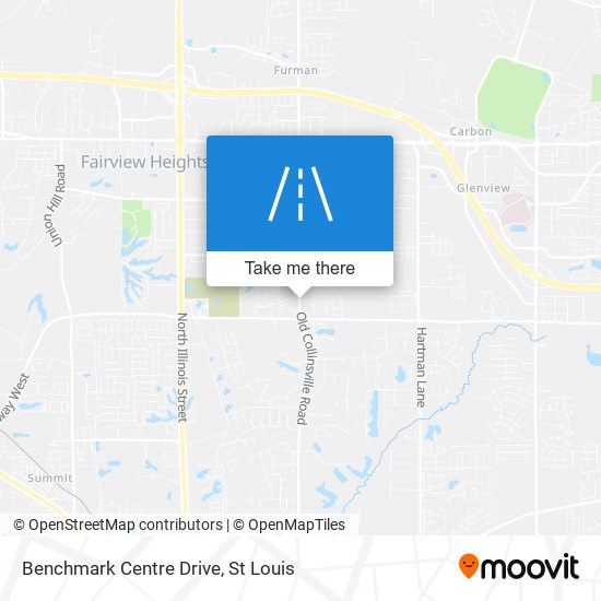 Benchmark Centre Drive map