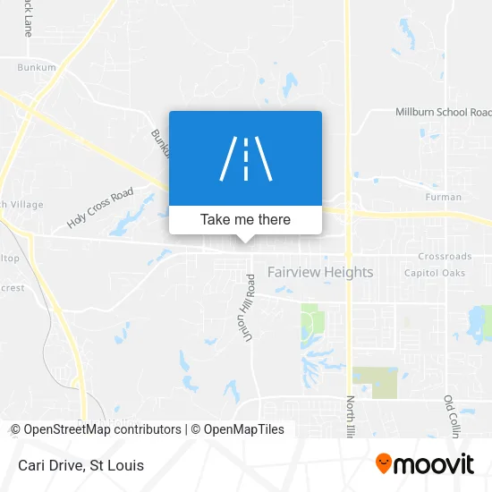 Cari Drive map