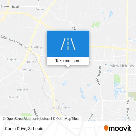 Carlin Drive map