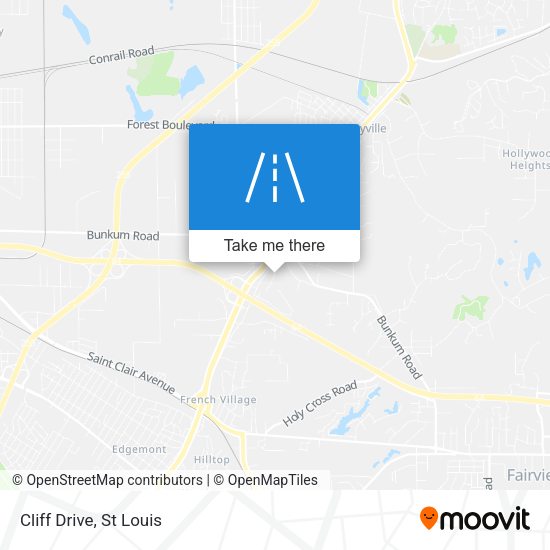 Mapa de Cliff Drive