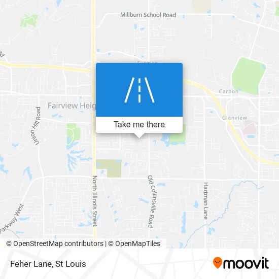 Feher Lane map