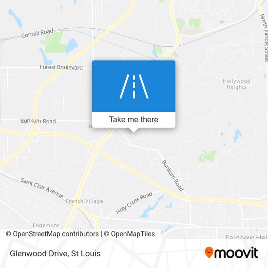 Glenwood Drive map