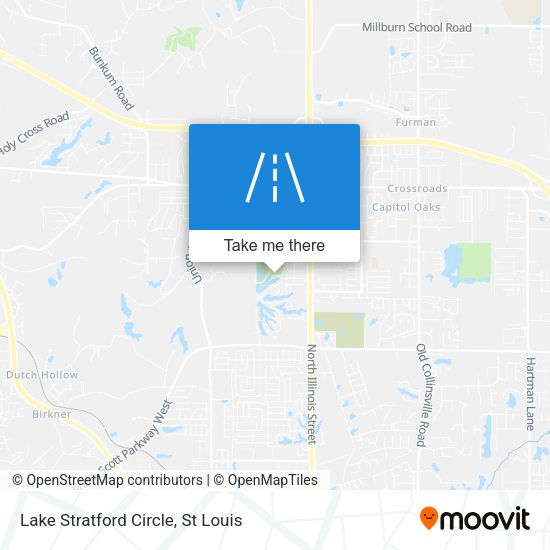 Lake Stratford Circle map