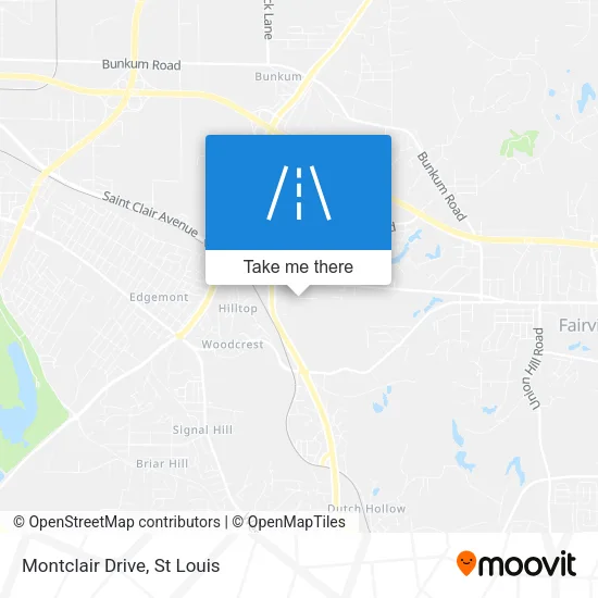 Montclair Drive map