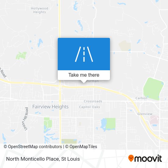 North Monticello Place map