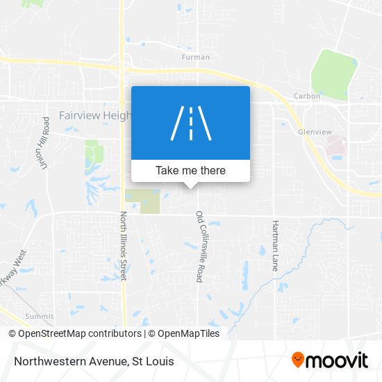 Northwestern Avenue map