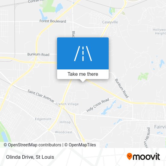 Mapa de Olinda Drive