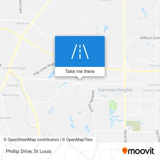 Phillip Drive map