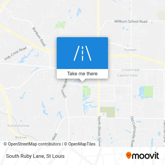 South Ruby Lane map