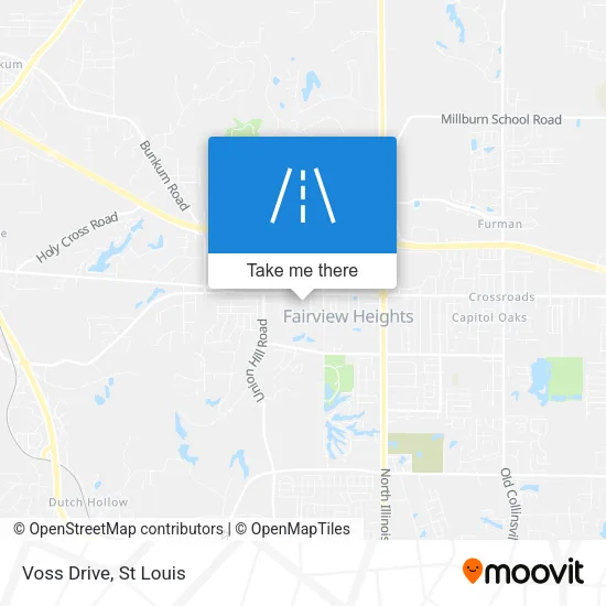 Voss Drive map