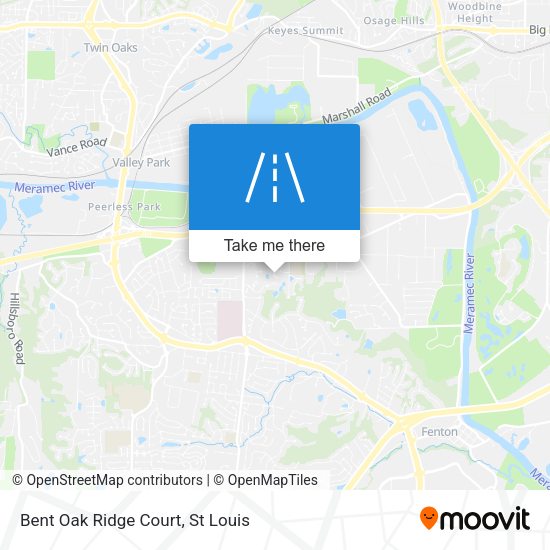 Bent Oak Ridge Court map